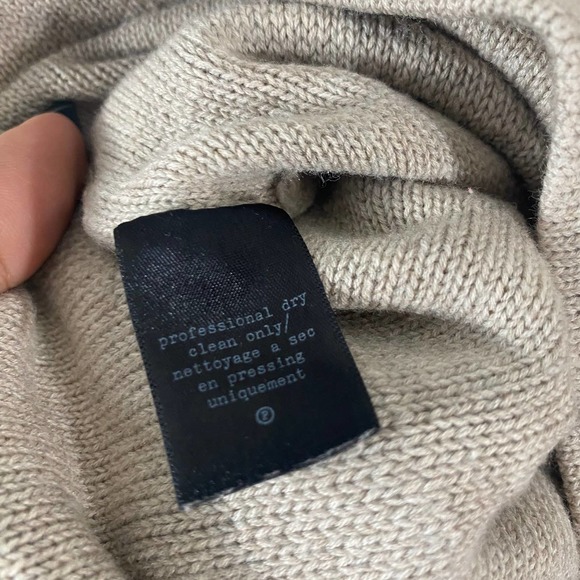 Rag & Bone Sweater XS Beige Striped Merino Wool Knit Long Sleeve - Picture 7 of 7